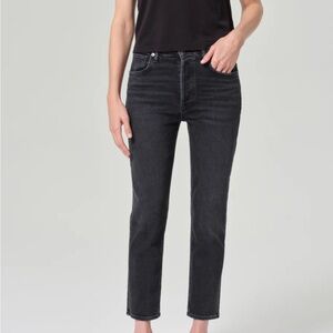 Agolde Women’s Dark Blue Straight Jeans